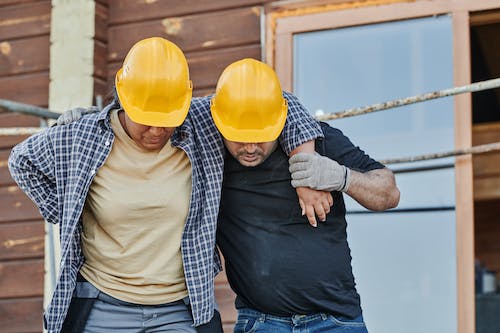  Injured Workers on a construction site